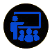 Icon showing teacher instructing students